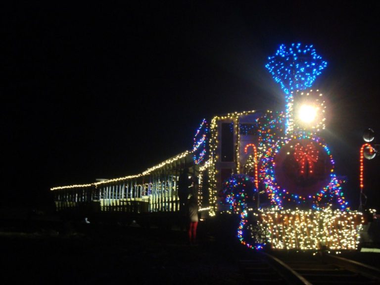 The 8th Annual Christmas Train at Kirby Family Farm in Williston